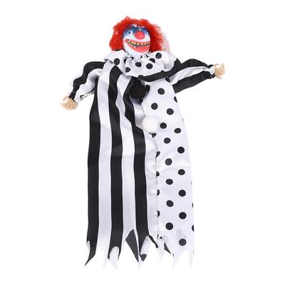 Halloween Clown Doll Scary Eerie Clown Doll Decoration Hanging Clown Doll Ornament for Horror Themed Activities