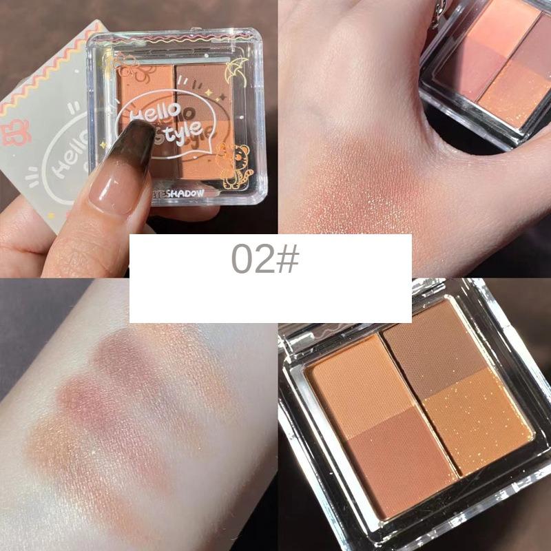 

Палитра теней для век Triple Quad Little Cookie Roses Палитра теней для век Dark Cloud Earth Color Перламутровый матовый женский