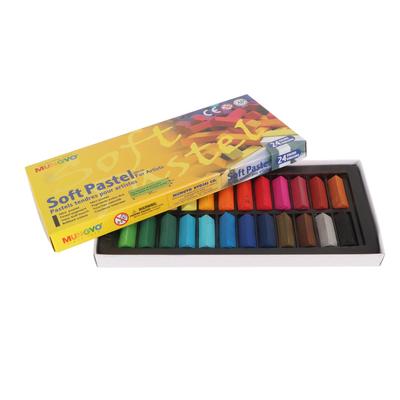 24 Colors Soft Pastel Sticks Set Light Resistance Fade Resistant Easy To Mix Drawing Pastels for Beg