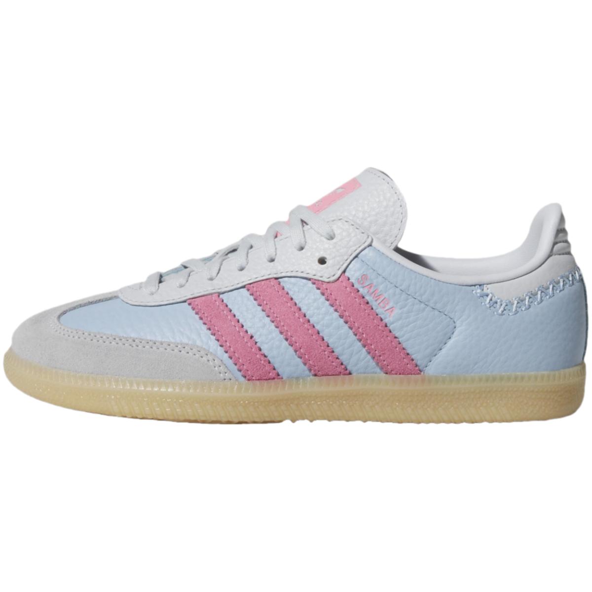 Adidas Originals Samba Low top Kids Skateboarding Shoes Blue Pink Unisex JQ4487 37⅓