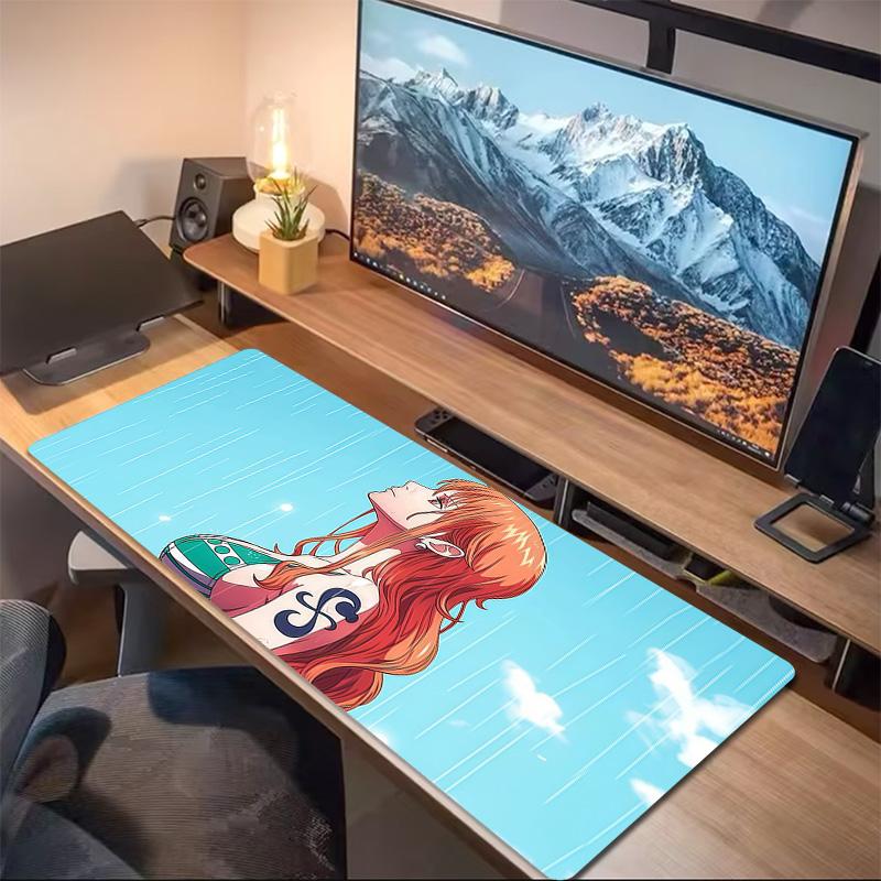 Nami Print Cushion Non-slip Laptop Tablet Big Mousepad XXL Mat Mini PC Playmat With Lock Edge