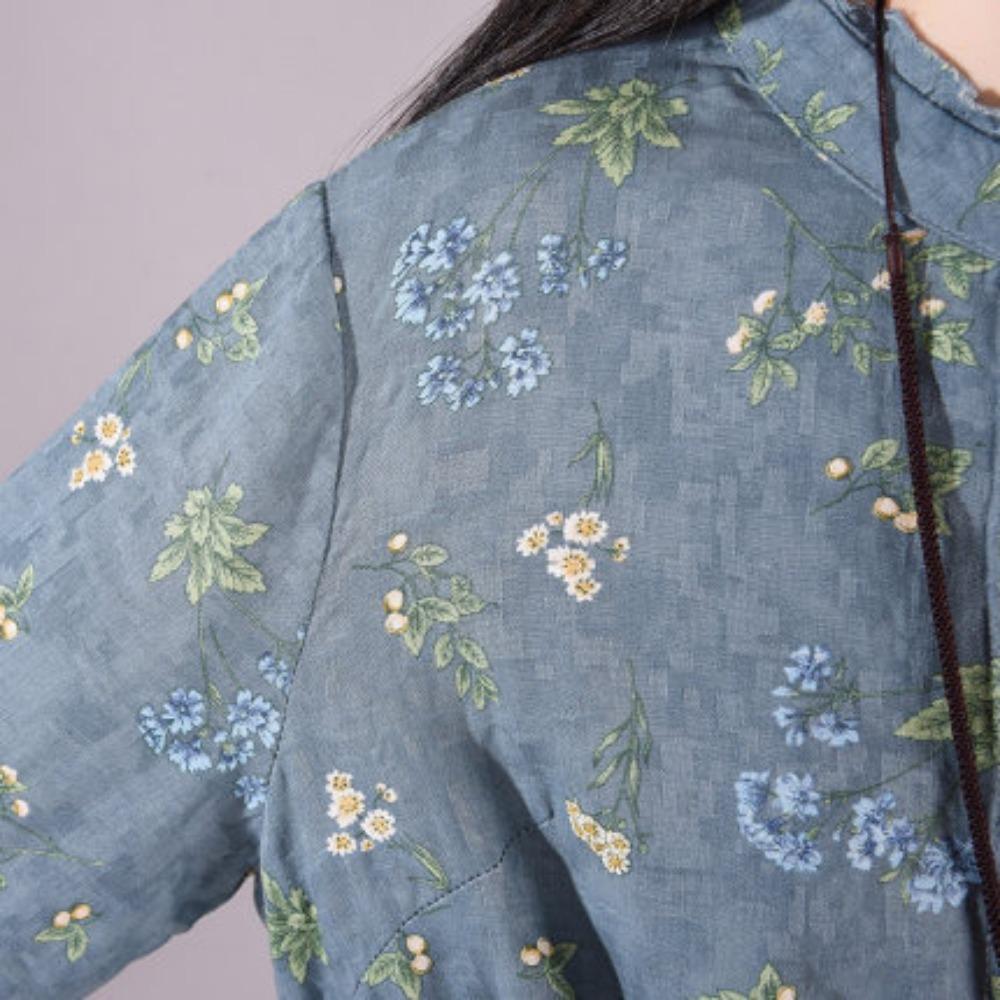 Rochie de primăvară largă de mărime plus pentru femei, cu dantelă florală și șireturi