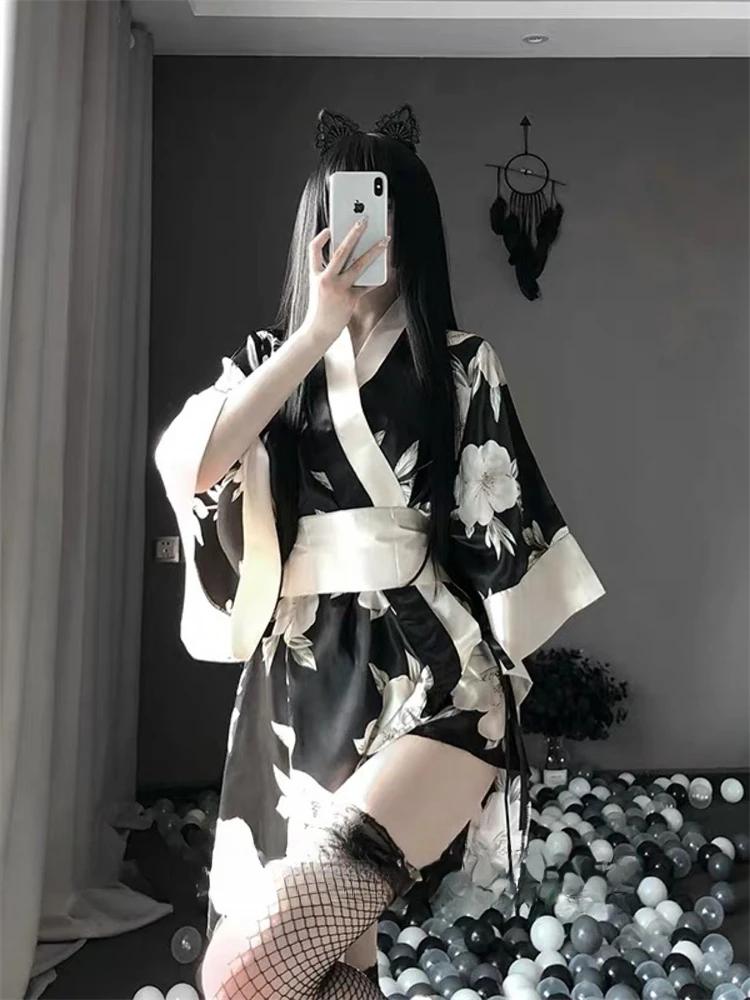 Women Chemise Sexy Lingerie Open Chest Crotchless Short Skirt Lace Transparent Exotic Maid Party Dress Cosplay Erotic Costumes