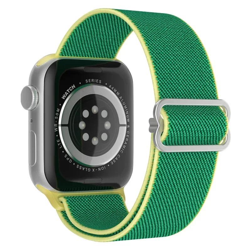 Elastyczny Nylonowy Pasek do Apple Watch ultra 2 49mm Seria 9/8/7 41mm 45mm38/42-40mm/44mm Boho Bransoletka iWatch 6 5 4 3 Se Pasek