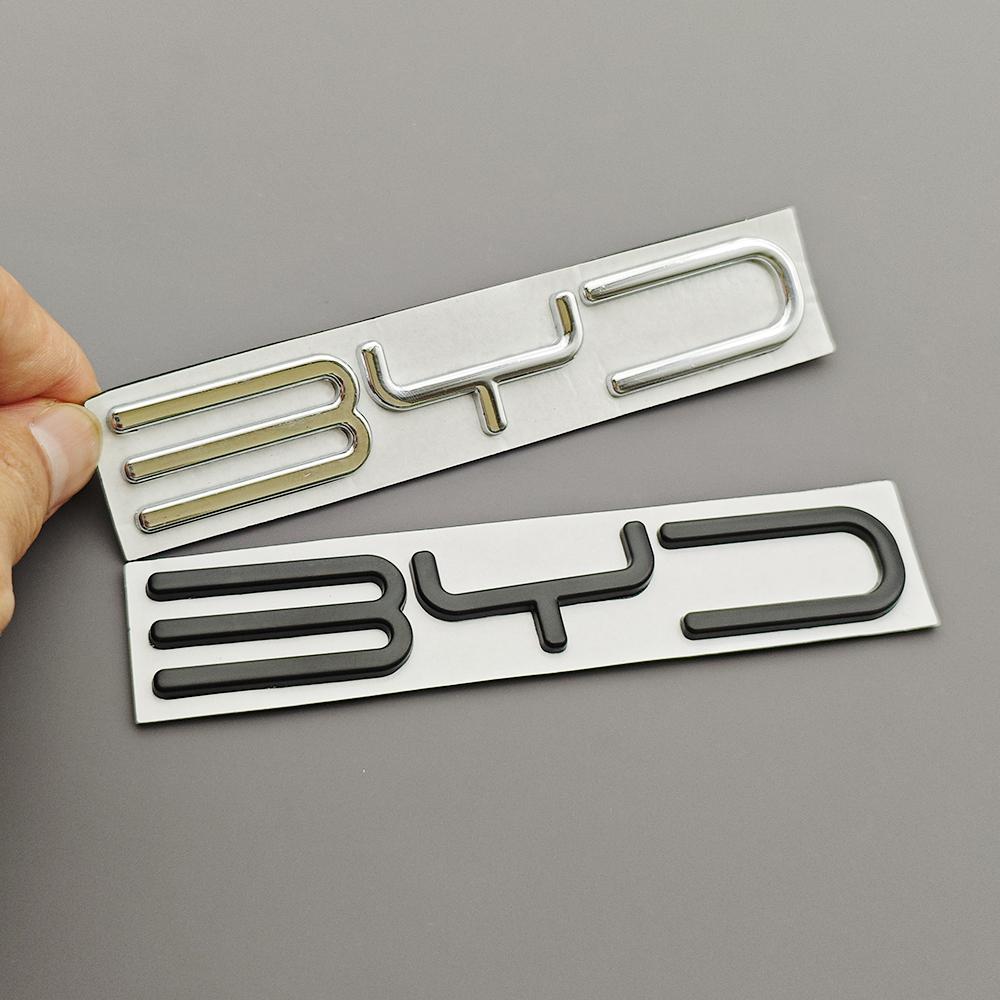 3D kovové logo BYD Odznak emblému auta Zadní samolepka na kufr Příslušenství pro BYD Atto 3 Shark 6 Seal U Dmi Dolphin Sealion 7 Song Plus
