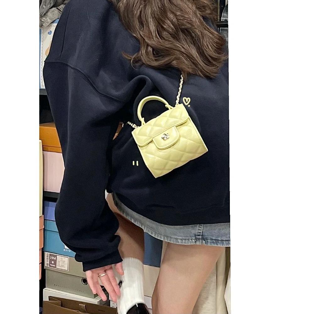 

New mini handbag bag women s small fragrant style niche fashion versatile diamond chain bag shoulder messenger bag