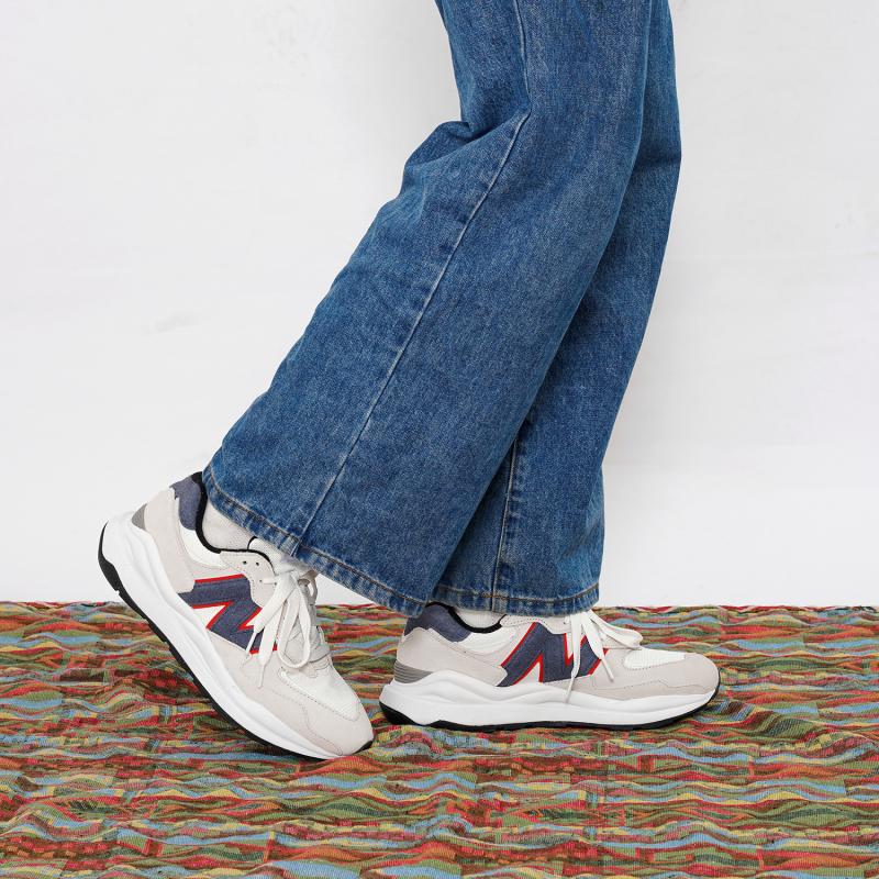 New Balance 57/40 Off White Navy Red Sneakers M5740MA1