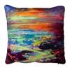 Fractal Coast Filled Cushion