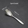 Stainless Steel Long-Handle Thickened Flat Spoon for Home, Hotel, or Restaurant