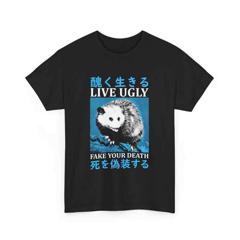 Live Ugly Japanese Opossum T-Shirt tshirt mens womens unisex tops tee