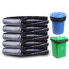 Heavy-Duty Black Flat-Top Garbage Bags