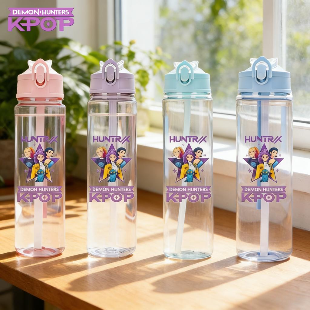Anime Kpop Demon Hunters Character Water Cup Big Capacity Outdoor Portable Drinking Bottle Present designed for Boys plus Girls