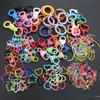 Colorful Mixed Alloy Split Jump Rings Lobster Clasp Eyelets Screw Pins Keychain DIY Jewelry Making Accessories Supplies