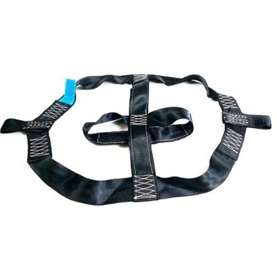 High Strength Polyester Motorcycle Rear Wheel Transport Bar Tie Down Strap Black
