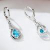 New Popular Earrings, Water Drop Zircon Diamond-encrusted Earrings, Ear Buckles, Women's Versatile Trinkets