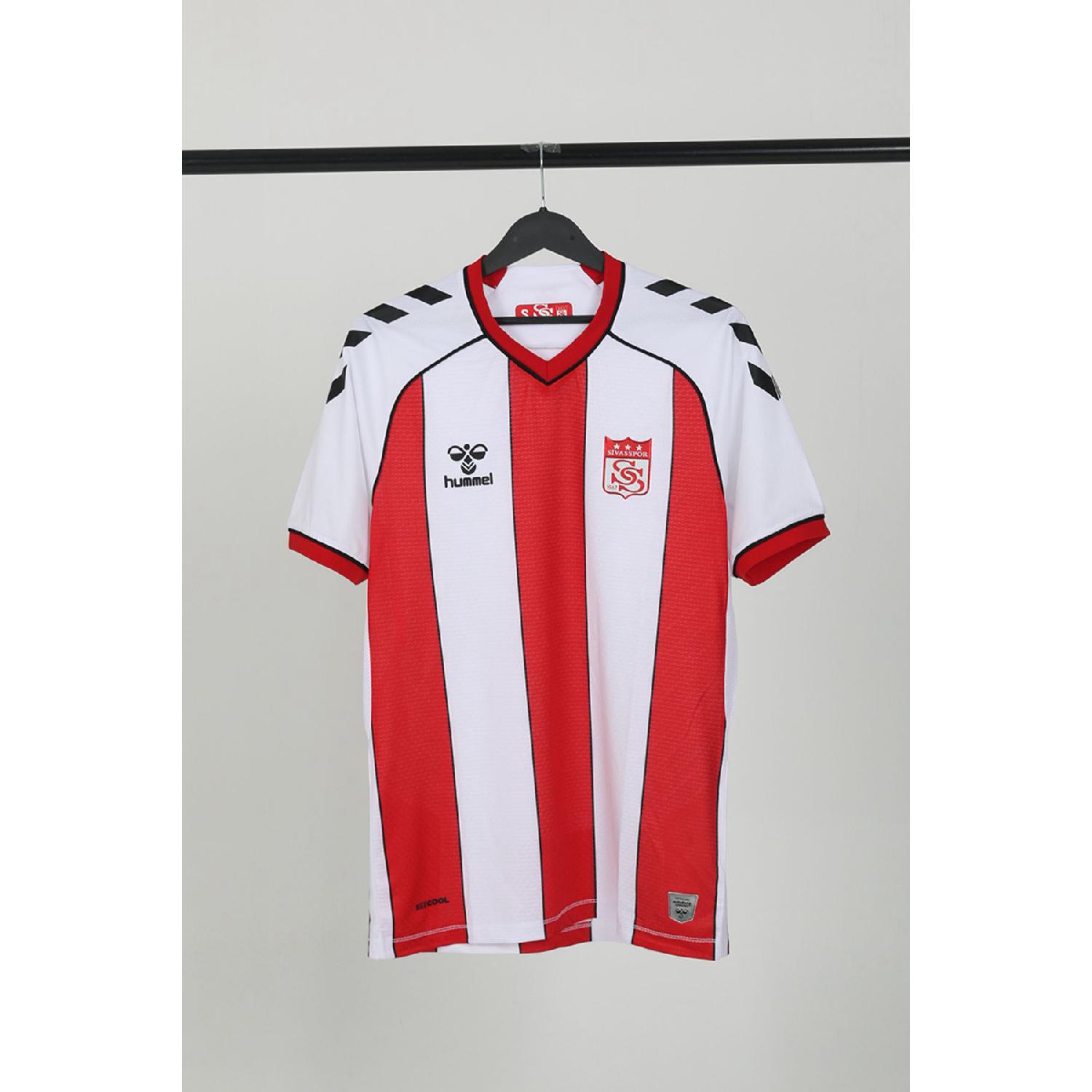 

Sivasspor 2024-2025 Джерси в полоску для взрослых, одинарный топ XS красный