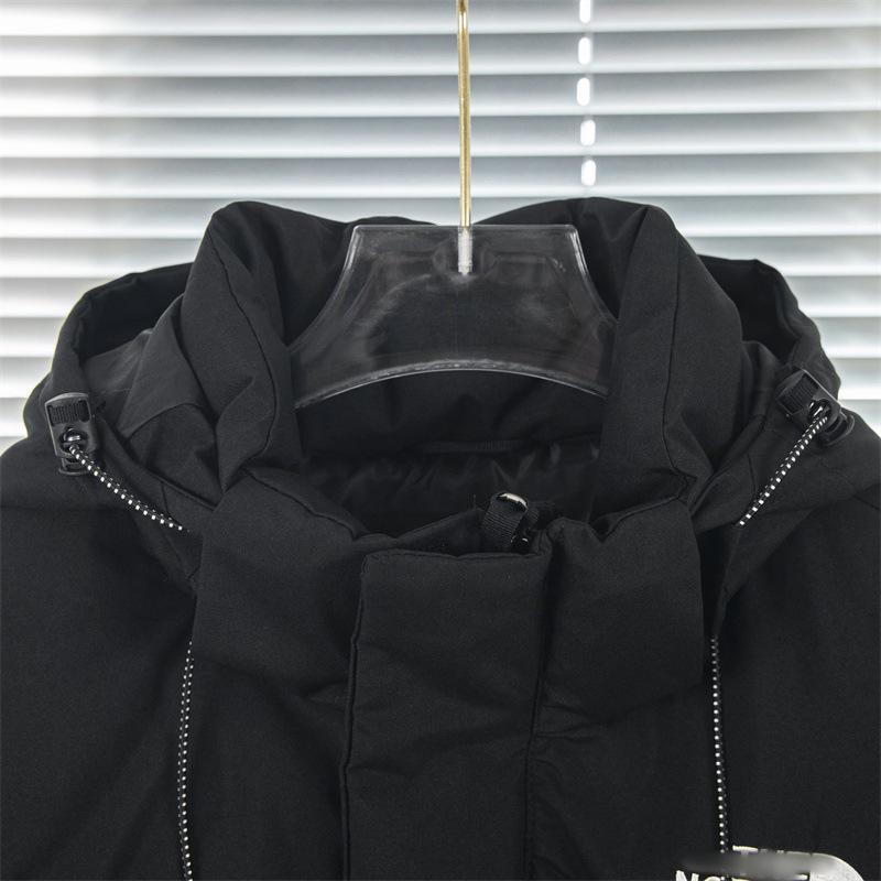 Bei Jia Unisex Winter Hooded Embroidered Padded Jacket - Youth & Adult Thick Cotton Coat Trendy Outerwear