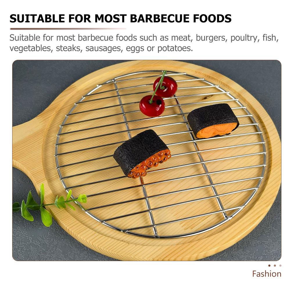 Outdoor Griddle Grill BBQ Net Camping Barbecue Wire Mesh Grilling Mat Stainless Steel