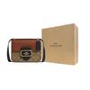 Coach Morgan 18 Color Block Signature Square Vintage Canvas And Leather Messenger Bag Women bags Khaki Brown CL462-IME7V