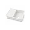 Granite Sink 860x500 White Single Bowl with AquaElegance Drainer