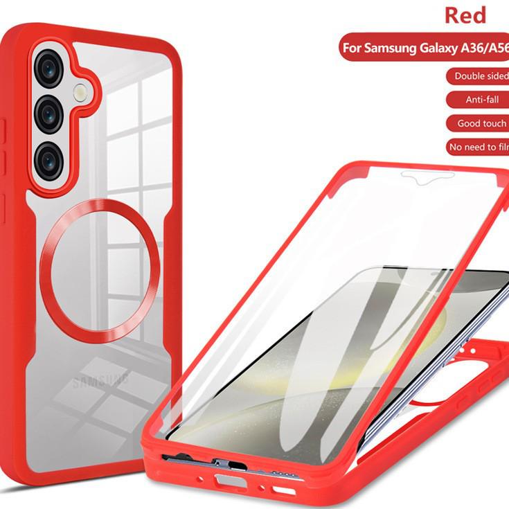 Magnetic Adsorption Transparent Case for Samsung S26/S25FE/S22/S24/S23 Ultra/A17/A16A - Full Coverage