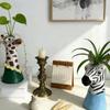 Giraffe Art Vases Decorative Flower Vases Animal Face Vases Table Ornament Modern Home Decors Gift for Women Girls