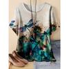 Tricou Damă Rotund cu Imprimeu Aleatoriu 3D Libelulă Animal Mărime Mare