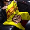 Custom Name Curious George Theme Printed Blanket - Perfect for Couch, Bed, Travel & Outdoor Use | Machine Washable, Cozy & Durable.