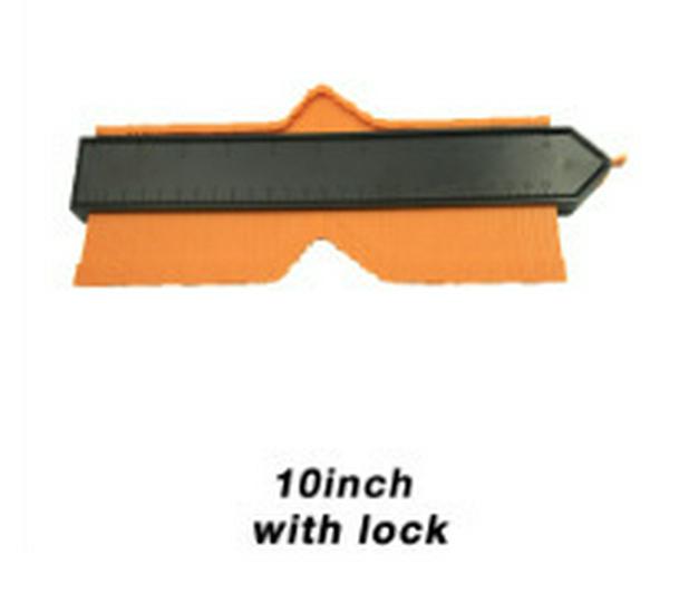 10-Inch Contour Gauge: Arc Ruler & Angle Finder for Woodworking & Curve Profiling