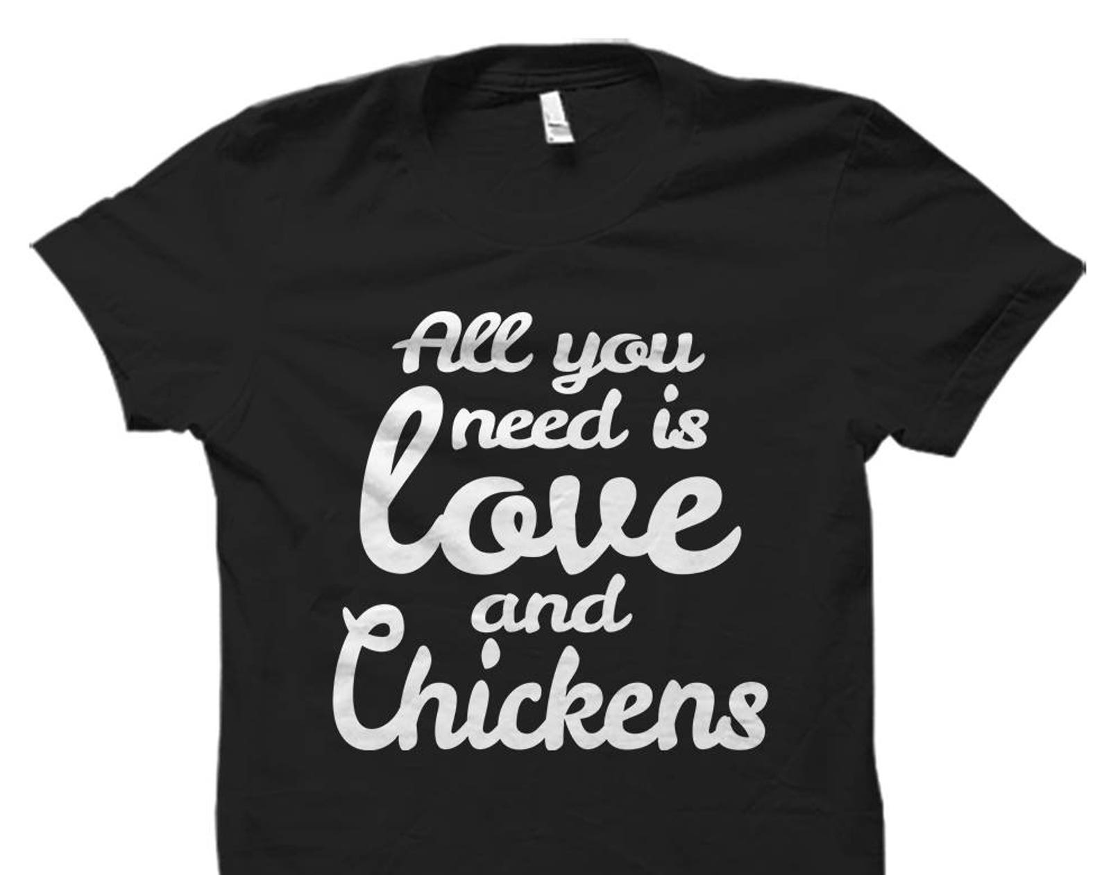 Love And Chickens Shirt. Chicken Shirts. Chicken Gifts. Chicken Lady Shirt. Backyard Farmer Shirt Chicken Lover Gift Farm Animal Gift #OS601 M