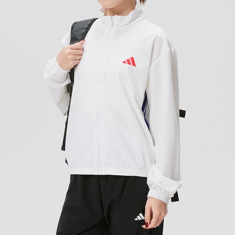 adidas Windproof Woven Stand Collar Running Jacket Women Jacket KH0178