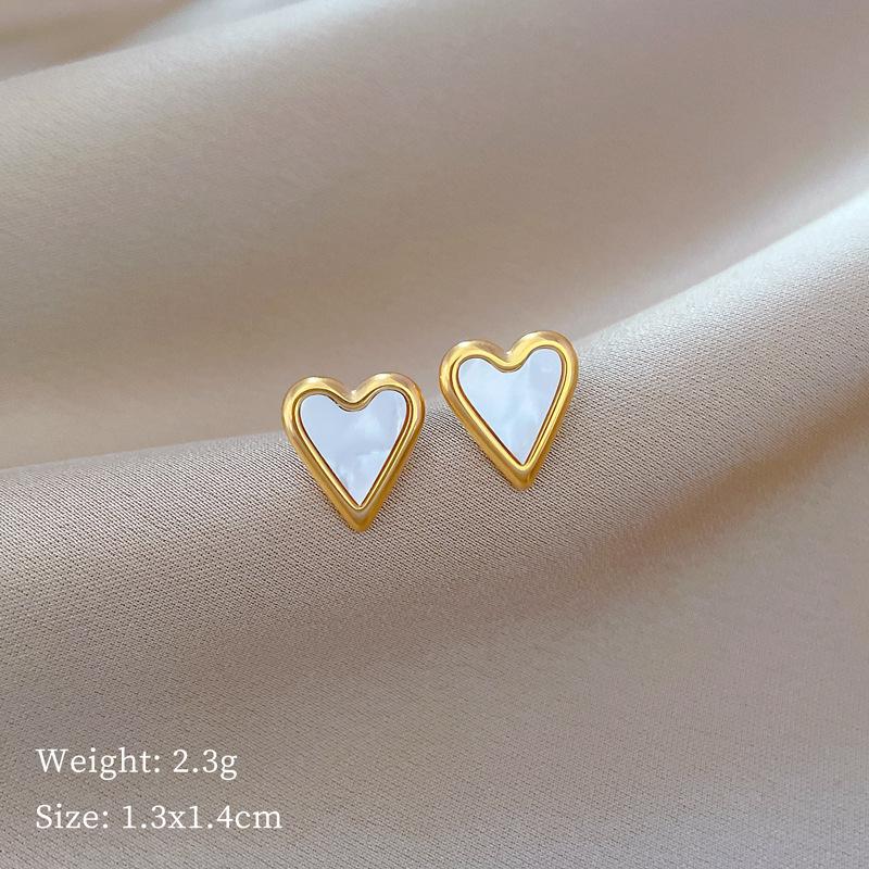 Fritillary Clover Minimalist Stud Earrings Cold Men'S And Women'S Earrings Personality Temperament Banquet Earrings