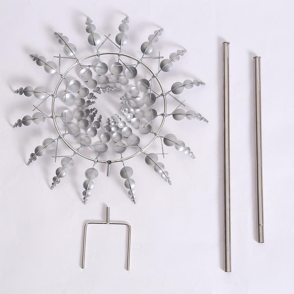 Creative Horticultural Wind Power Rotating Insert Outdoor Courtyard Iron Art Metal Garden Decoration Windmill Decoration
