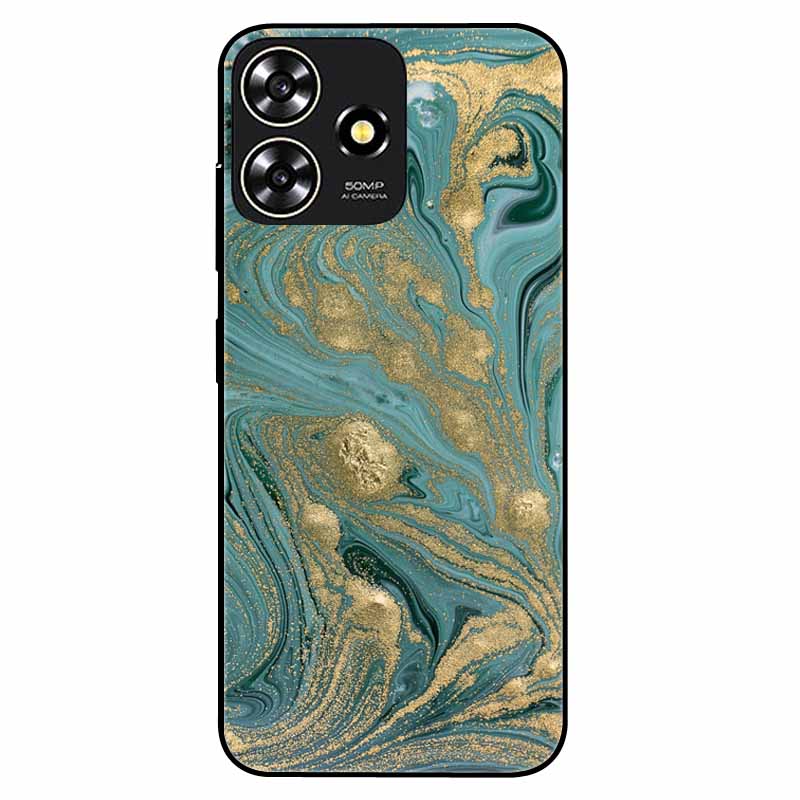 For ZTE Blade A73 4G Case 6.6'' Para Silicone Soft Cool Print Marble Phone Cover for ZTE BladeA73 A 73 4G Shockproof TPU Bags