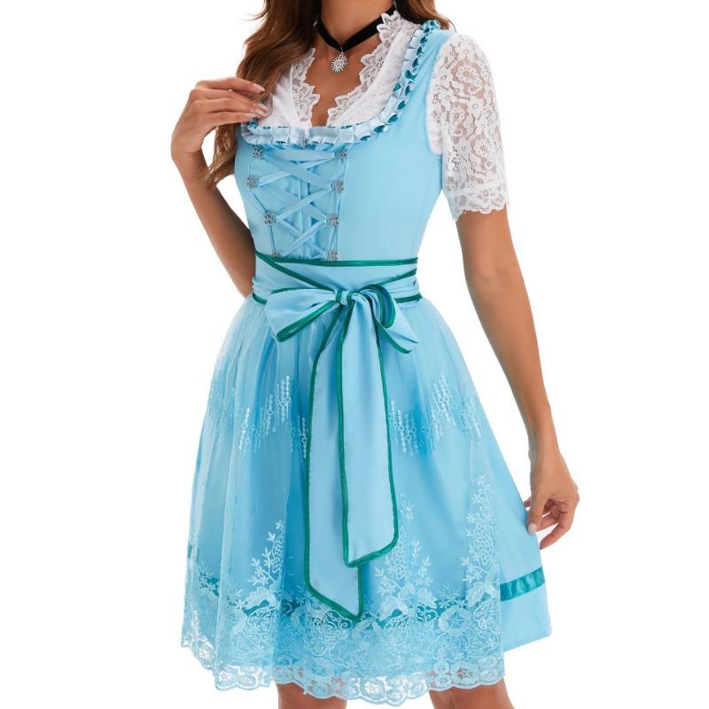 Hot Sale Oktoberfest Costume Women's Printed Beer Suit Dress Stage Performance Costume