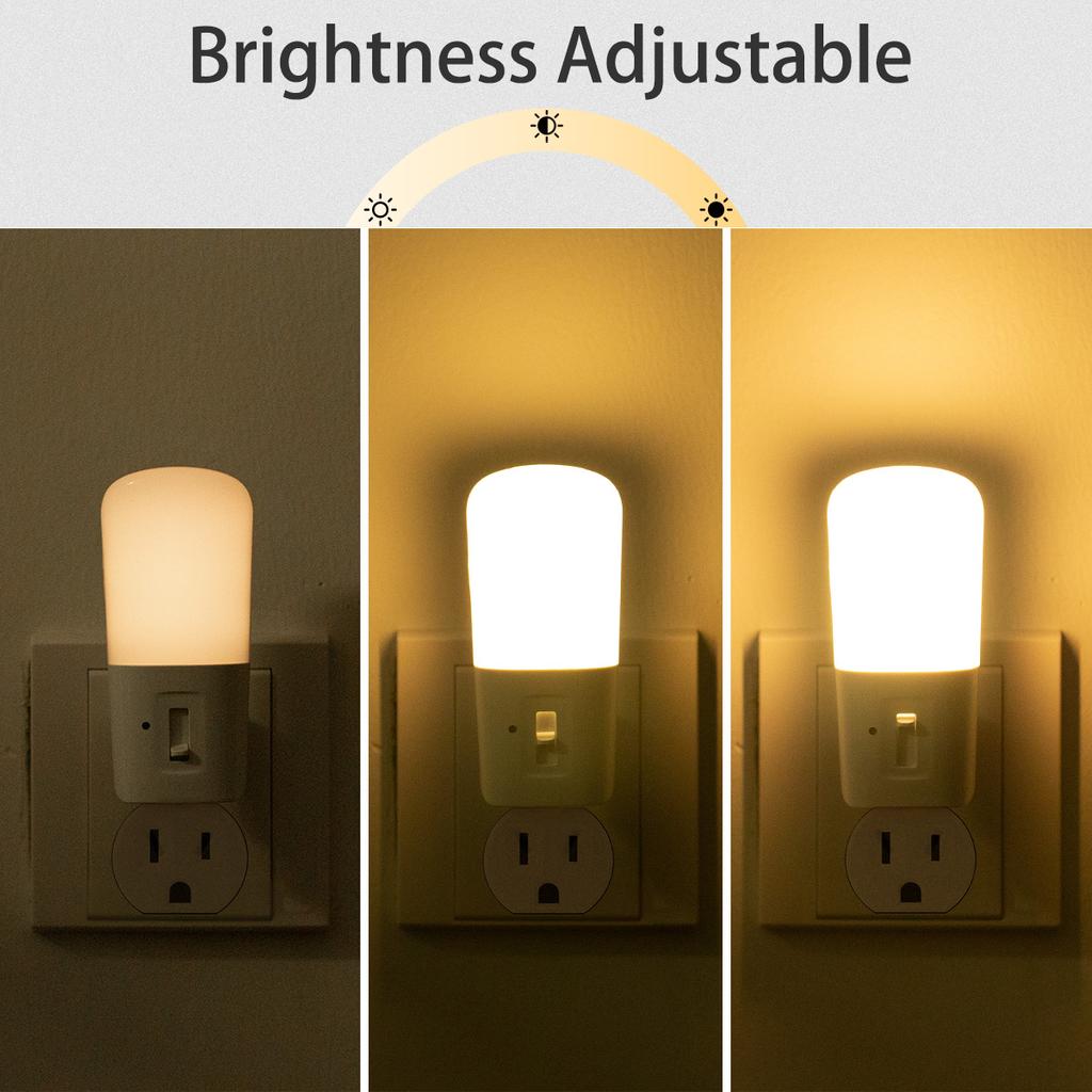 New Arrival Mini Led Night Light With Light Sensor Plug-In Wall Night Lights For Kids Babies Children Sleeping In Living