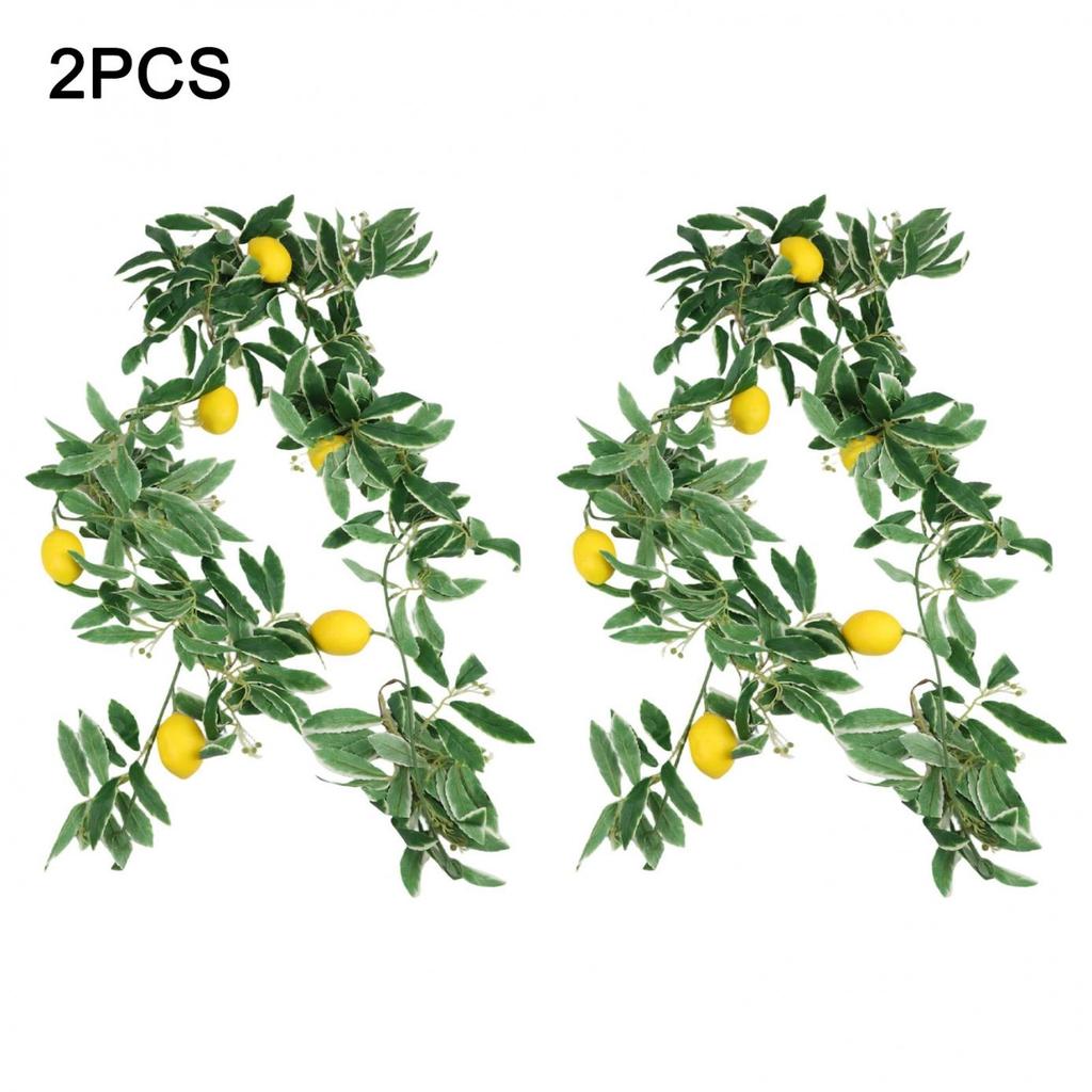Symulacja Cytrynowy Rattan Szyfrowana Zieleń Wisząca Winorośl Dekoracja Stołu
