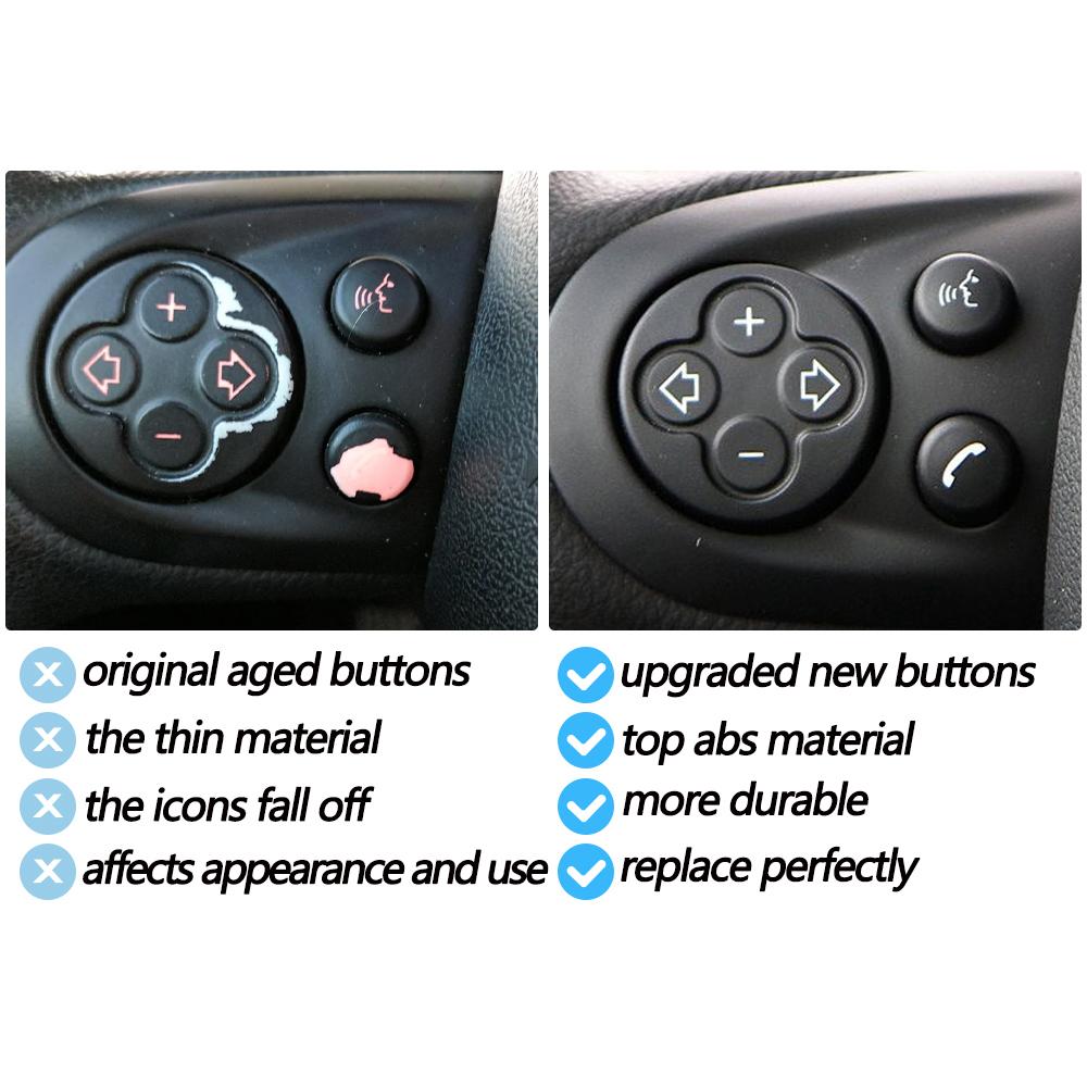 Car Steering Wheel Multifunction Cruise Control Switch Button Cover Trim For BMW Mini Cooper Paceman R55 R56 R57 R58 R59 R60 R61
