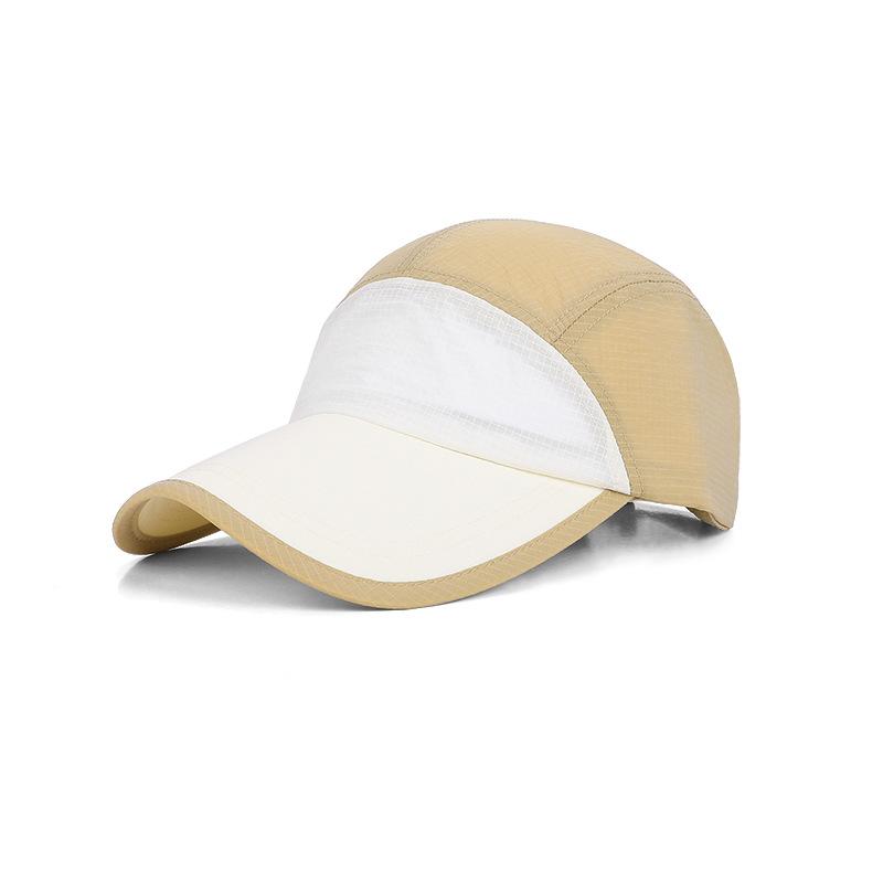 Summer Sun Hat Contrast Color Stitching Quick-Drying Waterproof Cap Men's Outdoor Running Sunscreen Baseball Cap
