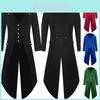 Steampunk Vintage Jacke für Herren mit eleganten langen Ärmeln und V-Ausschnitt