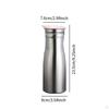 100ml Juice Jug in Stainless Steel with PP Lid Suitable for Restaurants, , and Events
