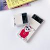 For Samsung Galaxy Z Flip 4 3 Case Cartoon Dog Painted Transparent Shockproof Hard Back Cover For Samsung Z Flip4 Zflip3 5g Case