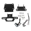 Two Wire Motorcycle Tail Tidy for Tenere 700 Rally 2020-2025, Hinged License Plate Mount with Integrated 1W White LED Light