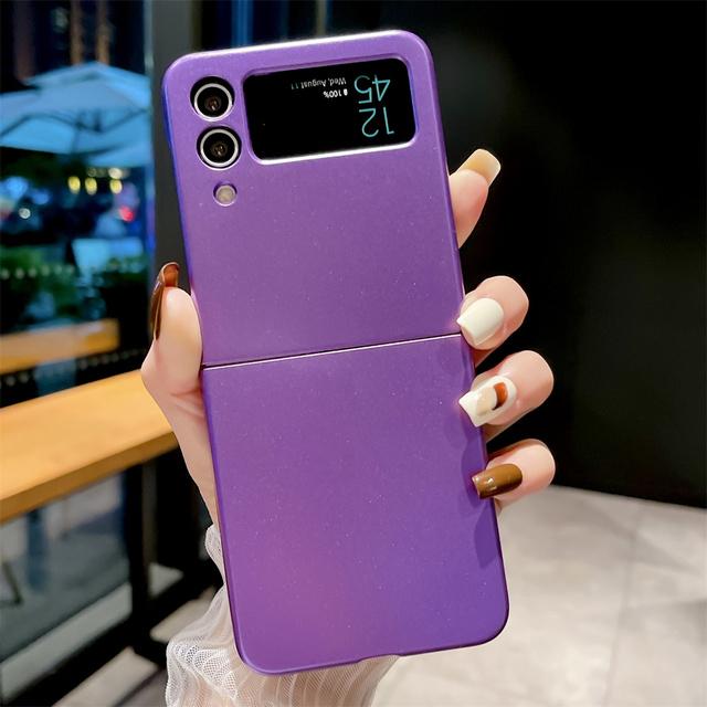 Solid Color Shockproof Phone Case For Samsung Z Fold 4 3 2 Flip 3 4 5g Zfold4 Zfold3 Zflip3 Zflip4 Zfold2 Protection Back Cover