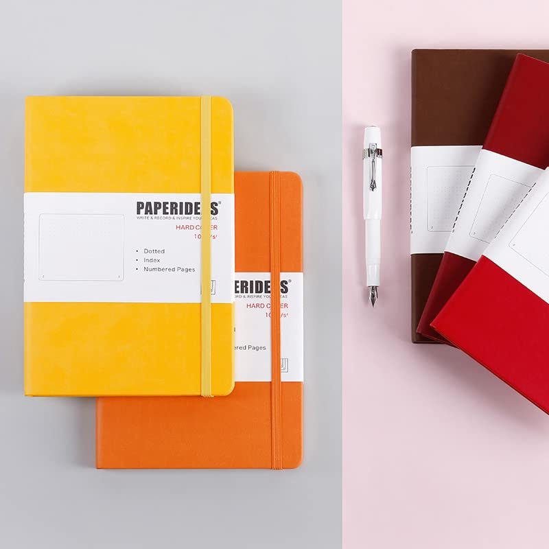PAPERIDEAS A5 Hardcover Fog Notebook, (Grid, Blue)