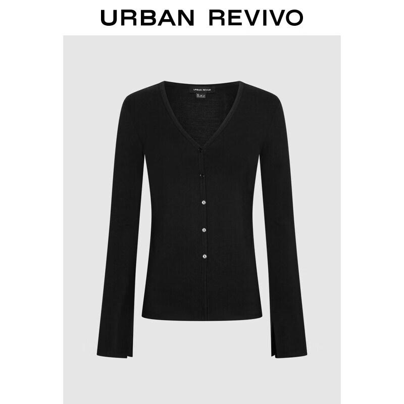 UR Women's Spring V-Neck Button-Up Waist Jacket