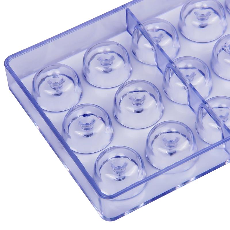 Plastic 21 Cavities Round with Cone Shaped Baking Chocolate Mold Sweet Candy Craft Tools Icing Cube Mold CC0067
