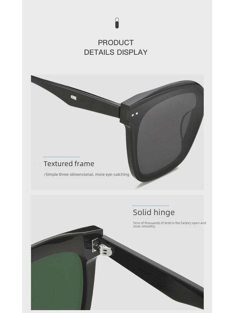 LOCEL Trendy UV Protection Square Sunglasses for Men and Women