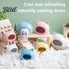 Small Pet Hideaway Ceramic Hamster House Summer Bear Shaped Hideout Cave Animal Gnaw Resistant House Habitat Bed Decor for Gerbil Mice Guinea Pig,