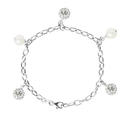 Pulseira - LOVA LOLA VAN DER KEEN - Pérolas de água doce - Prata esterlina 925 - Comprimento 18 cm - Feminino